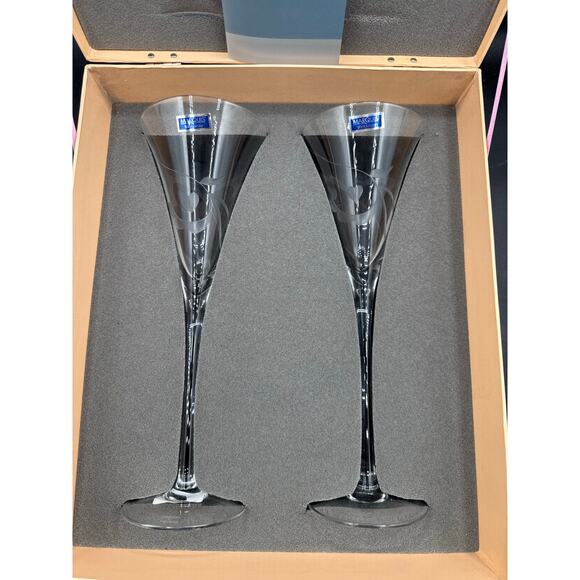 Yours Truly Flute Glass Set- Marquis by Waterford - in box - Picture 3 of 6
